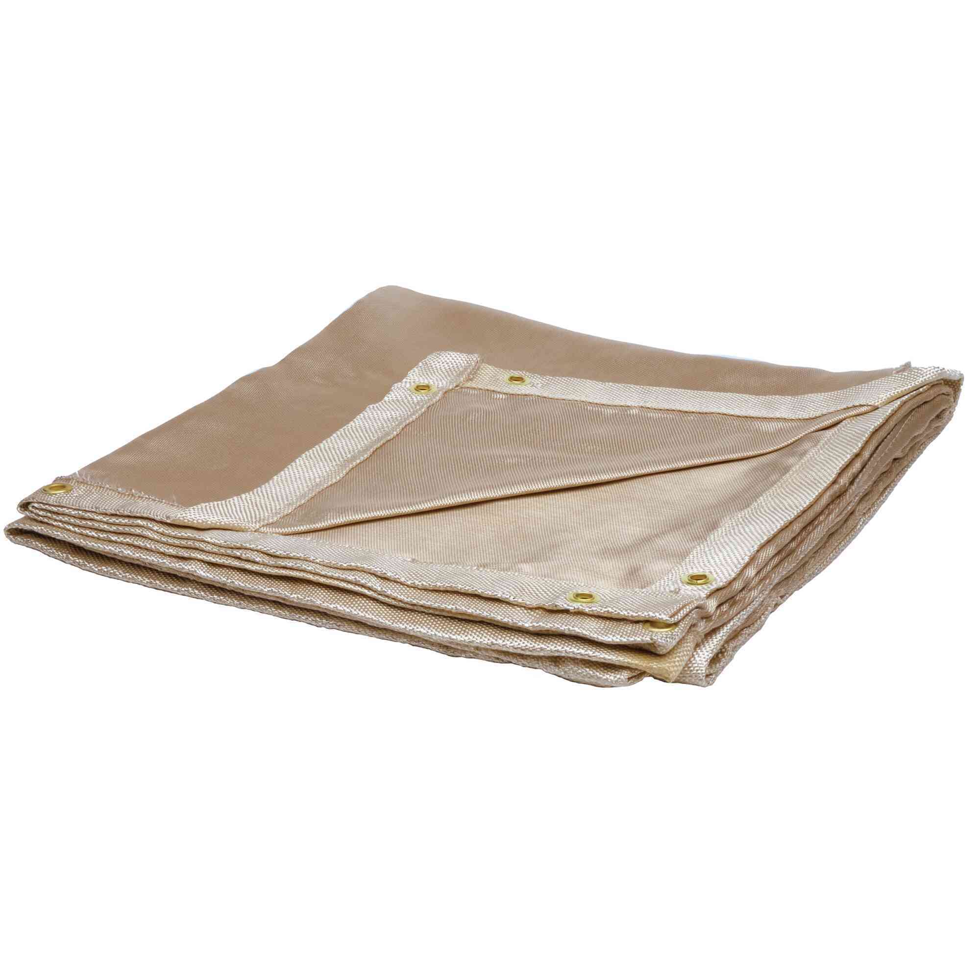 Jackson Safety Silica Cloth Fiberglass Welding Blanket, Tan, 6ft. x 8ft., Model# 36306